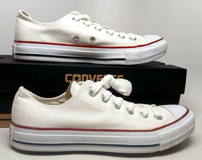 Converse Unisex Classic Chuck Taylor All Star Ox Optical White M7652 Size 7