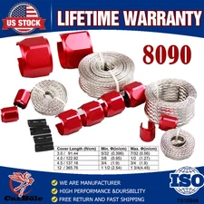 Radiator Hose Sleeving Stainless Steel Braided Dress-Up Hose Cover Kit Universal