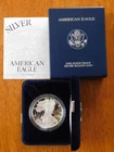 2001-W Proof $1 American Silver Eagle Box, OGP & COA