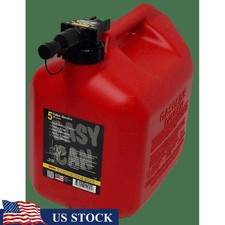 5 Gallon Gas Can Portable Auto-Stop Nozzle Flame Mitigation Safety Design New