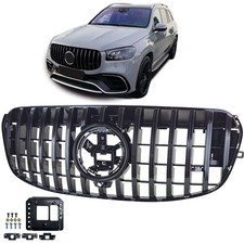 F&uuml;r Mercedes GLS X167 MOPF Facelift ab 2023- Sport K&uuml;hlergrill Schwarz Glanz