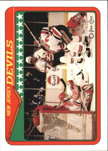 1990 O-Pee-Chee New Jersey Devils #284 card