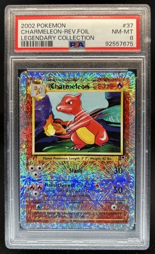 2002 Pokemon Legendary Charmeleon Reverse Holo #37/110 PSA 8
