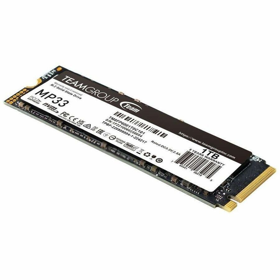 内蔵型SSD SSD 1TB M.2 NVMe Team TM8FP6001T0C101 Team Group TM8FP6001T0C101, 1TB, Internal, Solid State Drive for