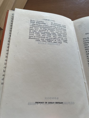 Essays of Elia and Last Essays by Charles Lamb - Imagen 2 de 8