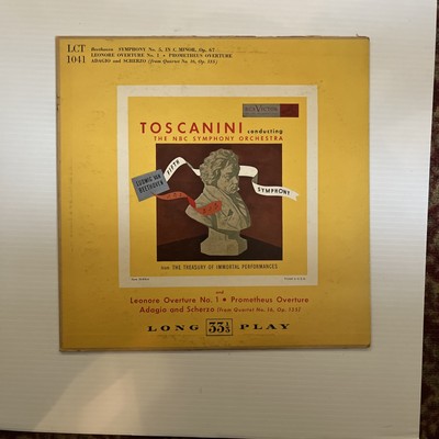 Toscanini 5th Symphony Orchestra Beethoven L Overture Adagio Mint #548