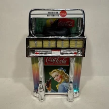 Delicious And Refreshing Coca Cola illuminated jukebox Bradford Exchange Rare🔥