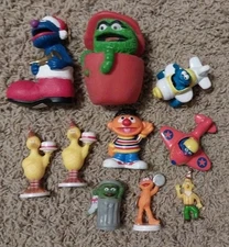 Sesame Street Lot: Ornament, Squeaky Toy, Die Cast & more...Big Bird, Oscar, Etc