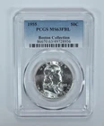 1955 Franklin Half Dollar Boston Collection MS63 FBL PCGS Blue Label