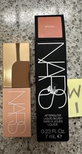 NARS Afterglow Liquid Blush BRAZEN Coral Peach .23oz/7mL FULL SZ NEW BOX 34