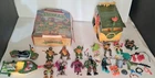 Vintage 1988 To 92 Ninja Turtles Lot Accessories Vehicles Figures Case