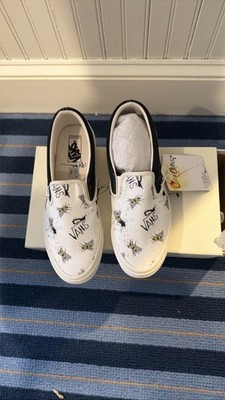 Vans Vault x Ralph Steadman Classic Slip-On Bees Critical Critters mens size 10
