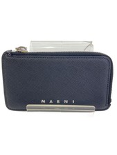 MarNI Card Case Leather Multicolor Mens PFMI0038Q1 Museo Soft Mini Zip Used