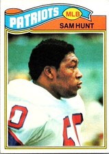 Sam Hunt 1977 Topps #356 Rookie New England Patriots