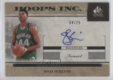 2006-07 SP Signature Edition Hoops Inc Gold 4/25 Sam Perkins #HI-SP Auto a4e
