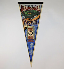 Vintage 1995 COORS FIELD Inaugural Year COLORADO ROCKIES Full Size Pennant
