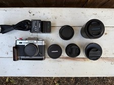 MINT Fujifilm X-T10 Silver w/5 lenses and extras