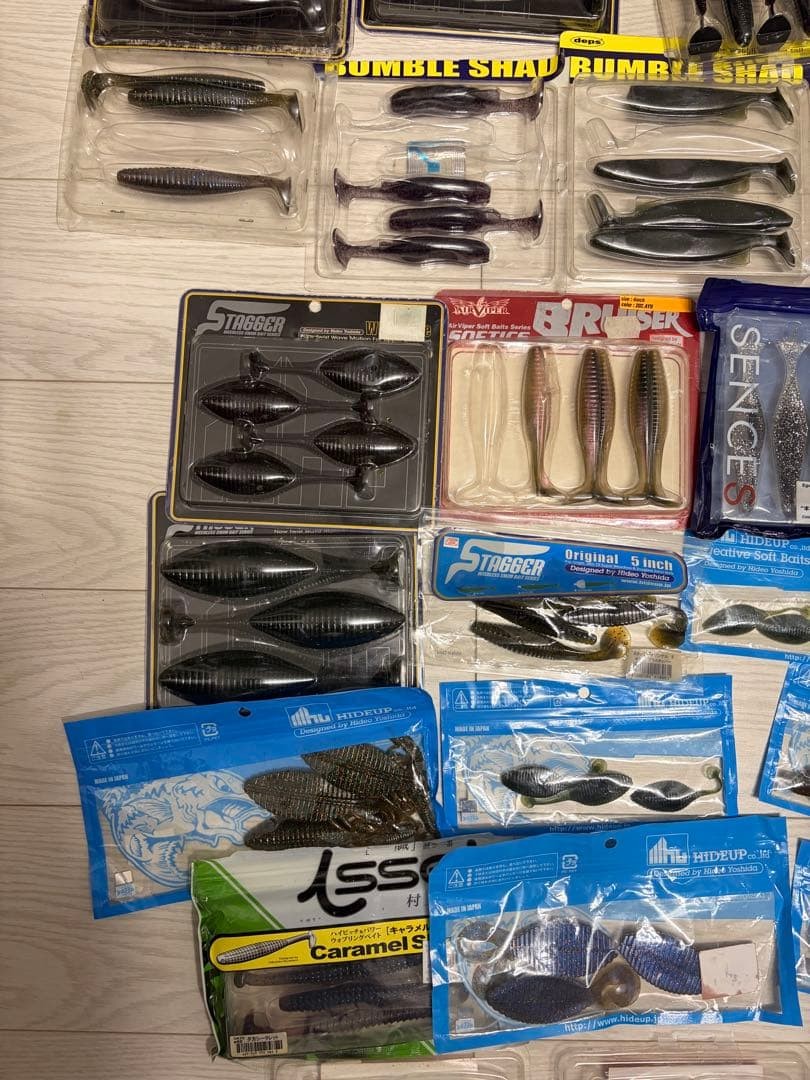 37 pieces for sale, swimbaits, shad-type worms, bulk sale, Bumble Shad - Image 4
