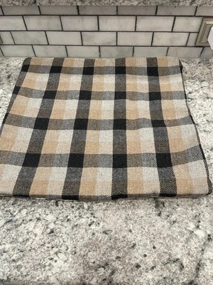 Vladi Palermo Plaid Pillow Cover One side, Cotton Chunky Cable Knit, 16x16x16