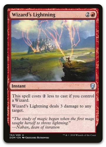 Wizard's Lightning #152 (NM) Dominaria DOM Magic MTG | eBay