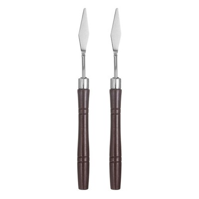 2 Palettenmesser zum Lackieren 6,3'' Klinge Edelstahl Kunststoffgriff