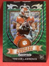 2021 Panini Prizm Draft Picks Crusade Green Wave💥Trevor Lawrence💥 #161🏈Jags