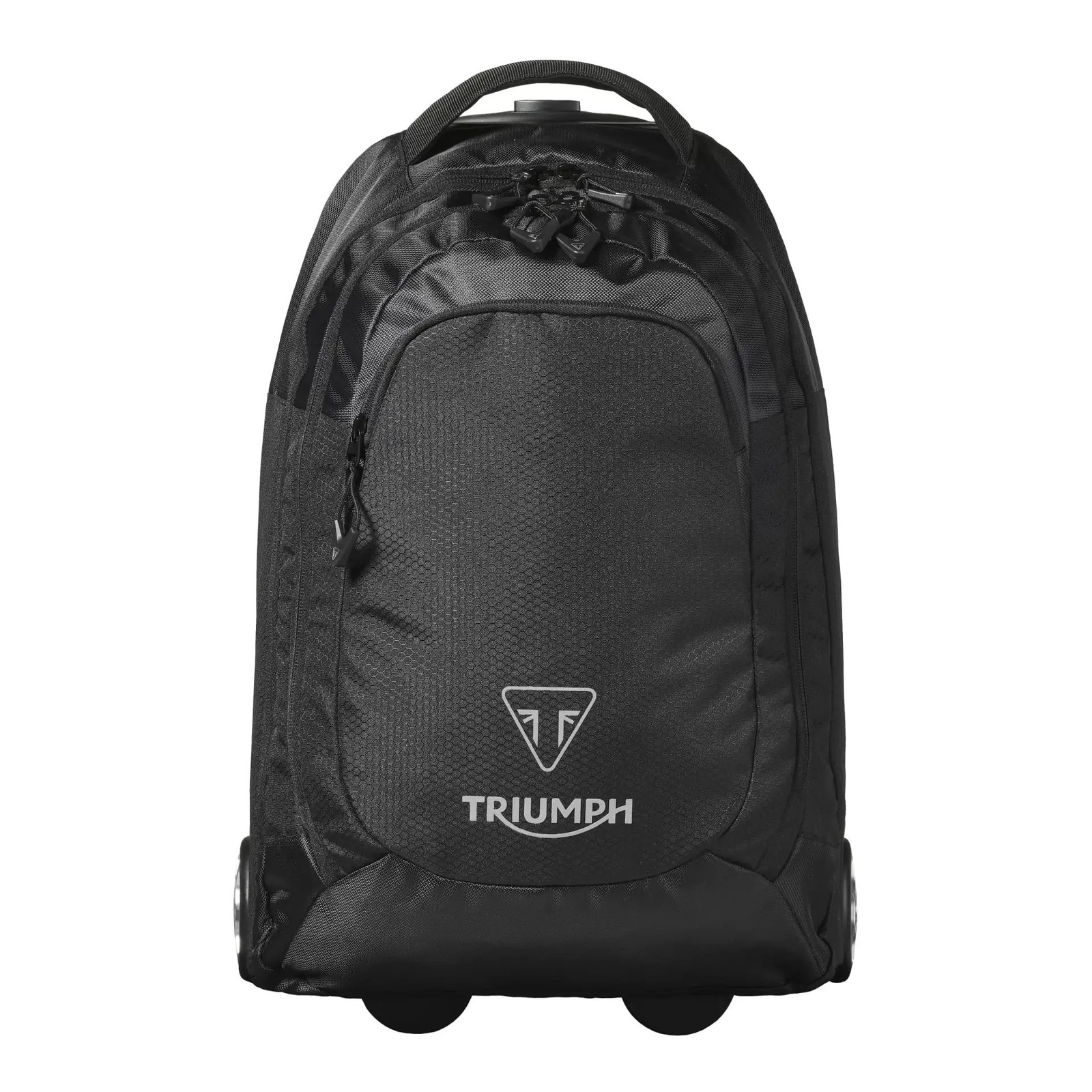 Genuine Triumph Black Roll-On Trolley Backpack MLUA24015