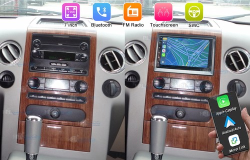 7'' For Ford F150 2004-2008 CarPlay Android 15 Stereo Radio WIFI GPS Player +Cam