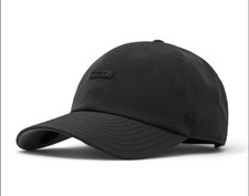 Melin The Legend Hat Mens Classic Strap Back HYDRO BLACK Water Repellent NWT