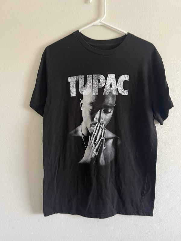Tupac Shakur Mens Official Licensed 2Pac Prayer Graphic Hip Hop Rap T-Shirt sz M