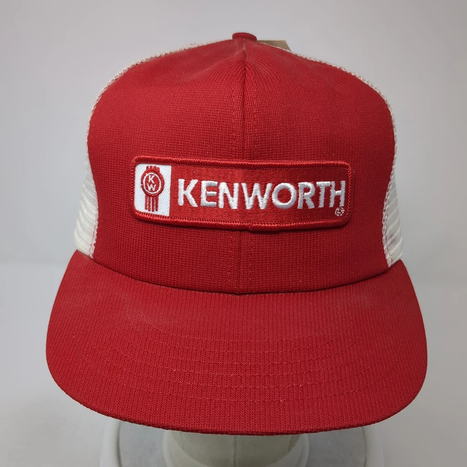 Sombrero de camionero vintage Kentworth Snapback malla trasera hecho en EE. UU. OSFA logotipo bordado Foto 2 de 4