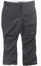 LANDS END NEW  BLACK NYLON CANVAS INNER HEM GUARD WOMENS 18 INSULATED SKI PANTS