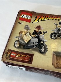 Lego Indiana Jones Motorcycle Chase Set #7620 - 100% Complete W/ Box & Manual