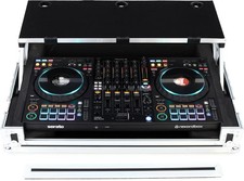 Pioneer DJ DDJ-FLX10 4-deck DJ Controller and Flight Case with Laptop Shelf