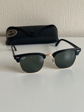 Ray-Ban Clubmaster Sunglasses The Classic Iconic 51mm Gloss Black (RB3016 W0365)