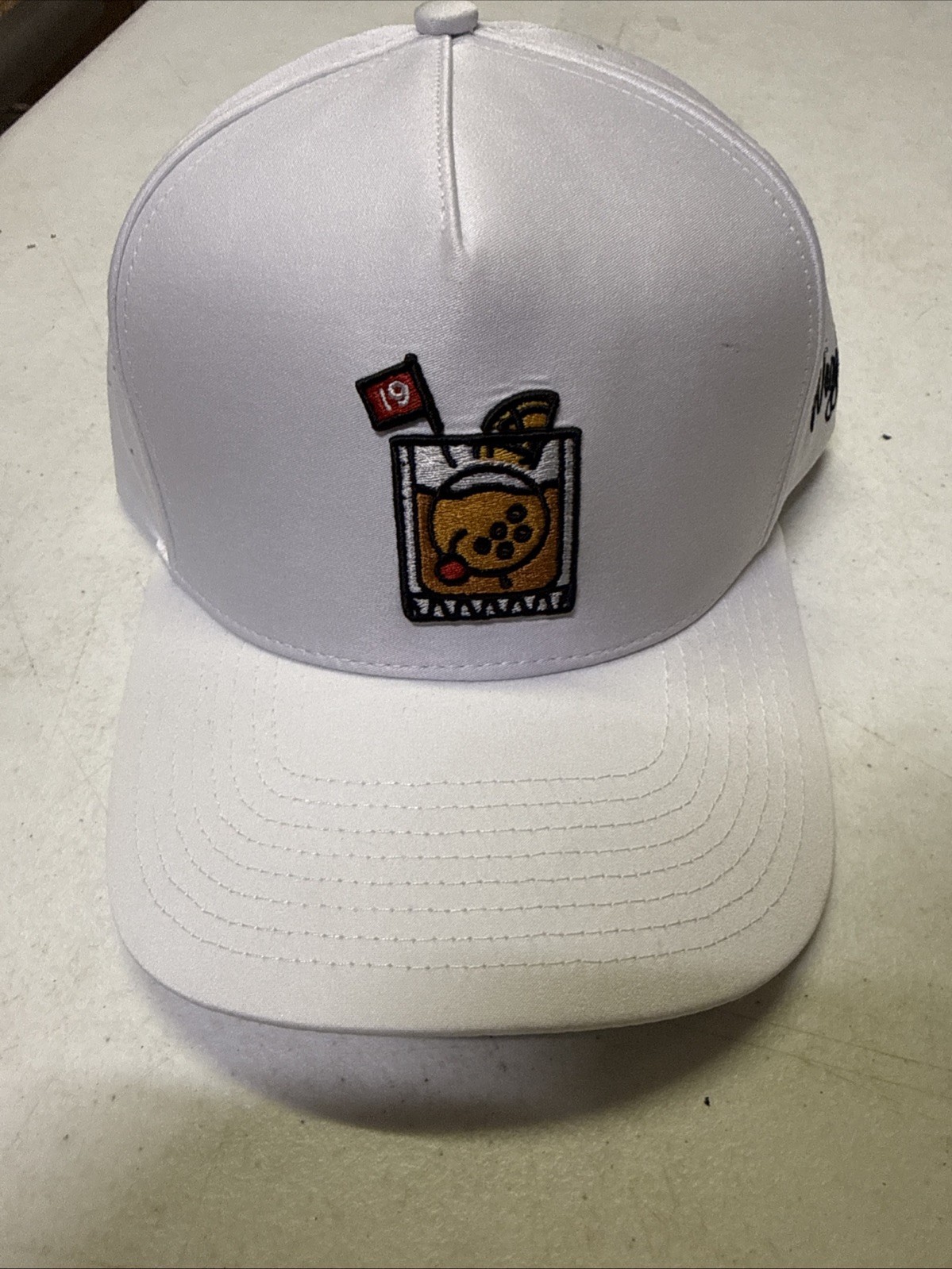 WAGGLE GOLF ‘19th Hole!’ DRI-FIT SPORT SNAPBACK CAP,One Size Fits All-MINT NWT!