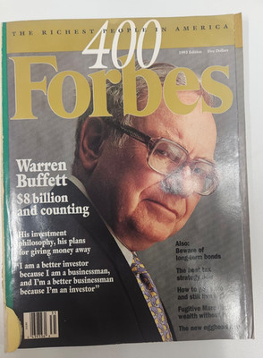 Forbes Magazine 1993   Warren Buffett Cover   Rare Vintage Magazine - CHECK DESC