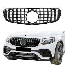 SPORT KÜHLERGRILL SCHWARZ GLANZ GRILL PANAMERICANA OPTIK für MERCEDES GLC X253