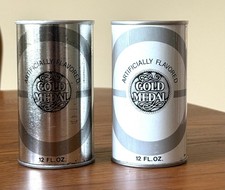 *Error Cans* Pair of Gold Medal Pull Tab Soda Cans-Missing Colors