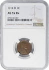 1914-D Lincoln Cent 1c AU55 NGC 950928-1