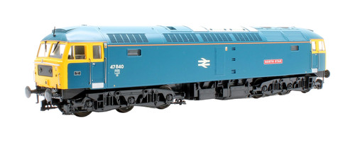 Locomotora diésel Heljan calibre OO 4667 BR azul clase 47 840 'North Star' | Condition: Used