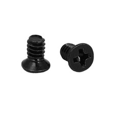 300pcs 3.5" HDD Flat Phillips Head Hard Drive Screw PC Case Bolt Black 6 -32