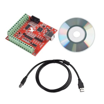 Plug&play CNC USB Breakout Board 4 Axis Interface Driver Controller For MACH 3