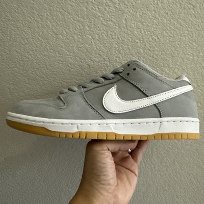 Nike SB Dunk Low Pro ISO Orange Label Wolf Grey Gum Sz - 8 DS