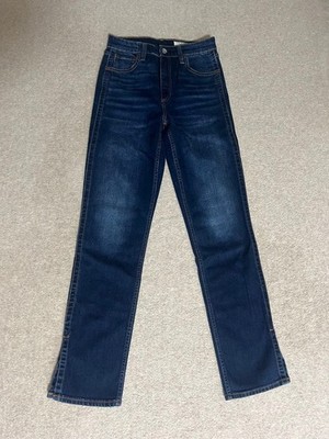 rag & bone Indigo Blue Denim Jeans with Slit Hem Size 25