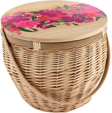 Santa Barbara Design Studio Picnic Basket Fully Insulated Large $120 New!