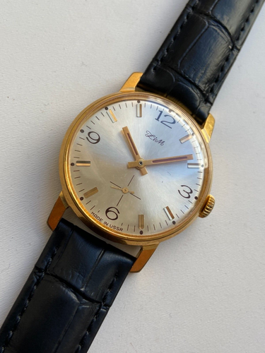 Vintage VERY RARE MEN BEAUTIFUL WATCH ZIM ЗИМ POBEDA 15 JEWELS TOP AU CAL 2602 - Picture 15 of 16