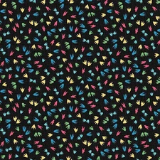 Michael Miller Fabrics~ Dino Friends~Dino Tracks~Black~BTY, DC10658