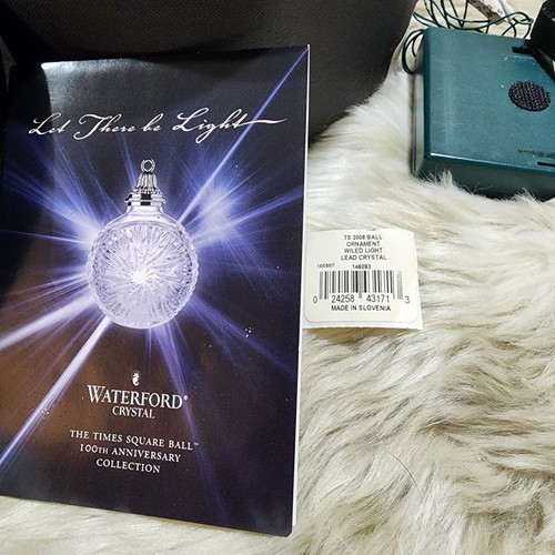 Waterford The Times Square Ornament Ball 100th Anniversary 2008 Light Up In Box - Bild 3 von 20