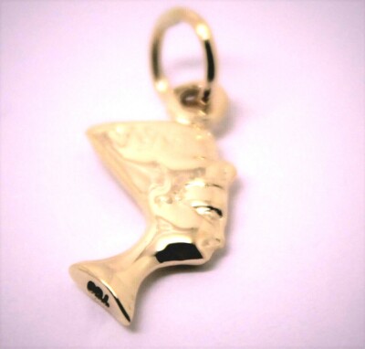 Kaedesigns, Genuine 18K Rose Gold Small 3D Egyptian Nefertiti Charm